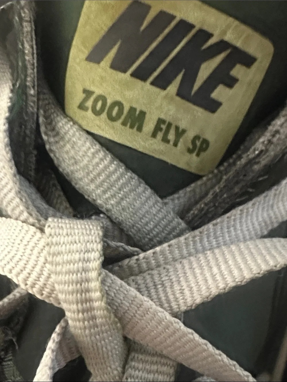 Nike zoom fly sp racing Men’s Dark Green and White Running Sneakers